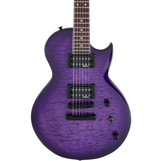 Jackson  JS Series Monarkh SC JS22Q, Amaranth Fingerboard, Transparent Purple Burst