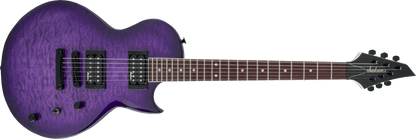 Jackson  JS Series Monarkh SC JS22Q, Amaranth Fingerboard, Transparent Purple Burst
