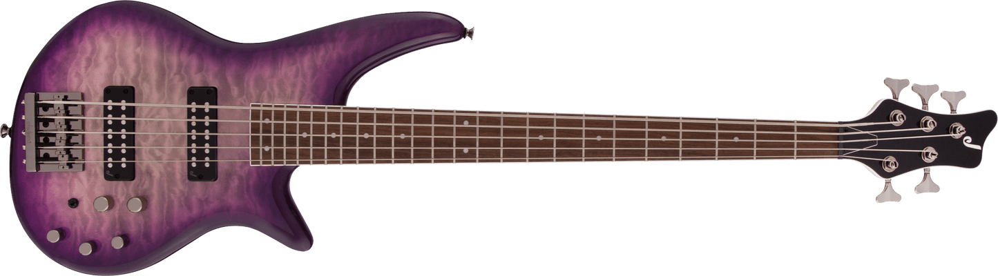 Jackson JS Series Spectra Bass JS3QV, Laurel Fingerboard, Purple Phaze