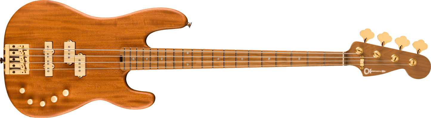Charvel Pro-Mod San Dimas® Bass PJ IV MAH, Caramelized Maple Fingerboard, Natural Mahogany