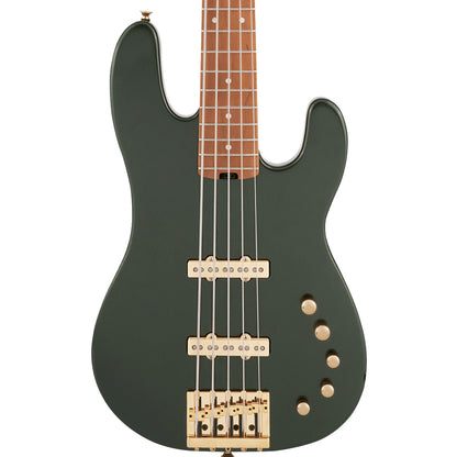 Charvel  Pro-Mod San Dimas® Bass JJ V, Caramelized Maple Fingerboard, Lambo Green Metallic