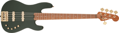Charvel  Pro-Mod San Dimas® Bass JJ V, Caramelized Maple Fingerboard, Lambo Green Metallic