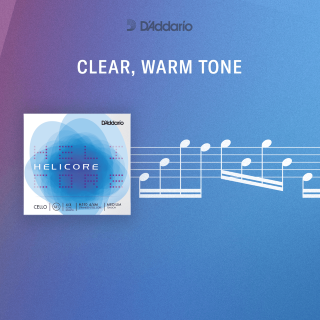 D'addario Helicore 3/4 Medium Tension Orchestral Bass String Set