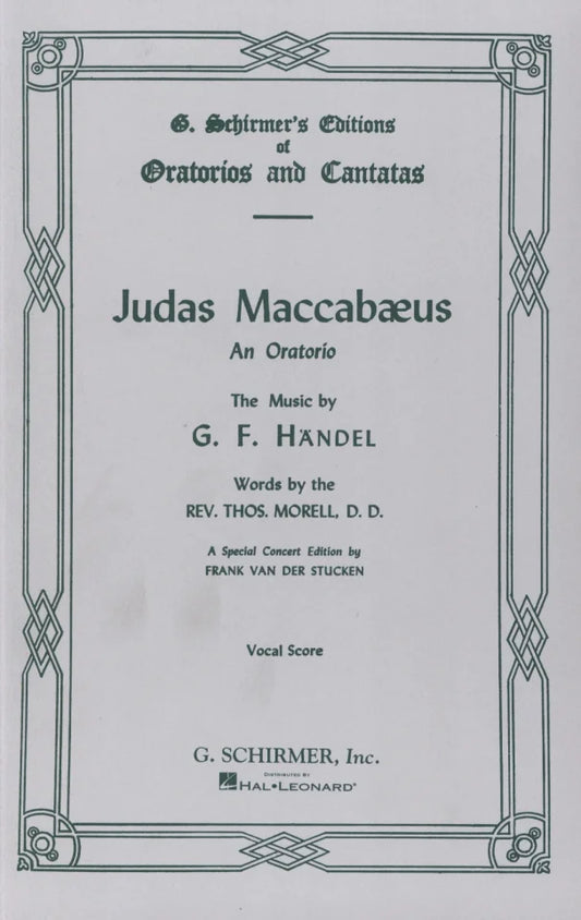 Handel - Judas Maccabaeus - SATB - G. Schirmer