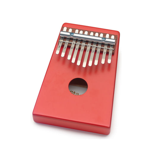 10 keys kid kalimba red finish