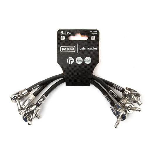 MXR 6 IN PATCH CABLE 3-PACK