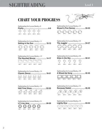 Faber Piano Adventures - Level 1 - Sightreading Book