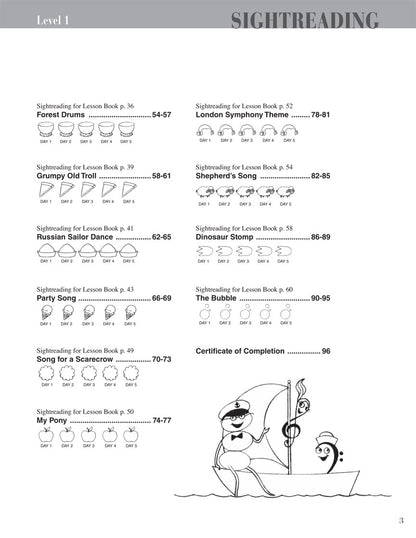 Faber Piano Adventures - Level 1 - Sightreading Book