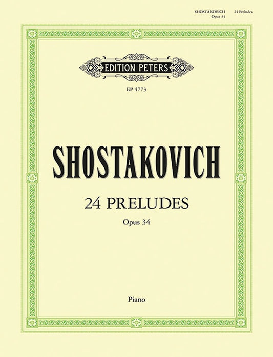 Shostakovich: 24 Preludes, Op. 34 - Edition Peters