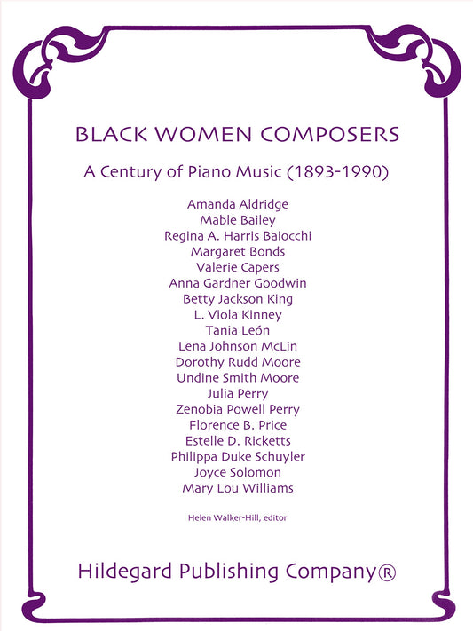 Black Women Composers: A Century of Piano Music