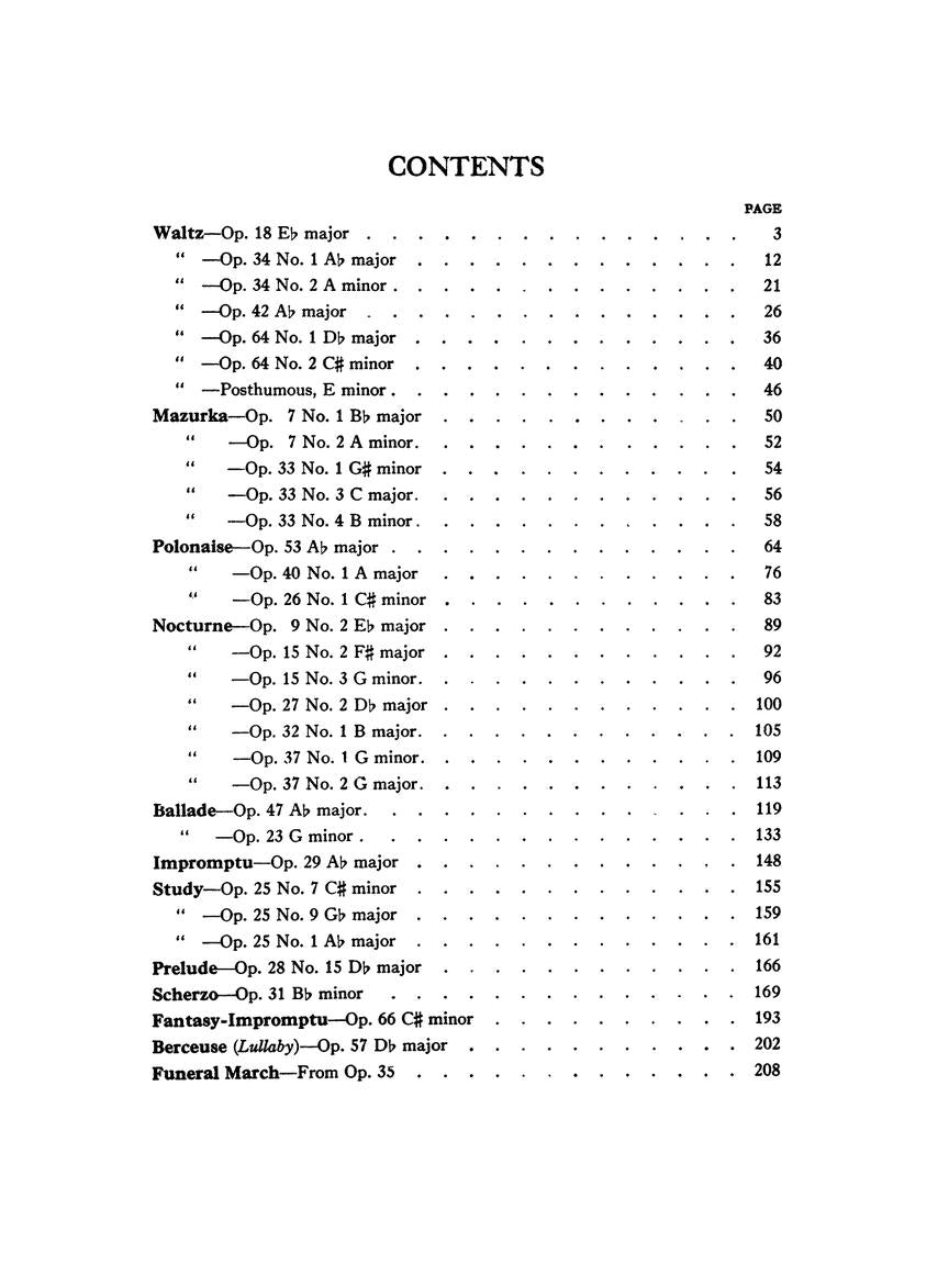 Chopin: Album (For the Piano) - G. Schirmer