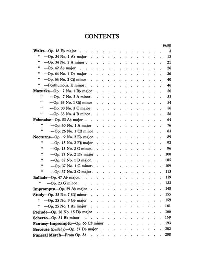 Chopin: Album (For the Piano) - G. Schirmer