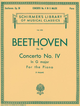 Beethoven: Concerto No. 4 in G, Op. 58 - Piano Duet - G. Schirmer