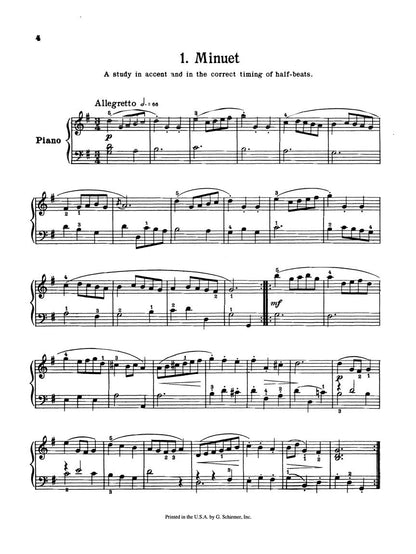 Bach: First Lessons in Bach – Book 1 - G. Schirmer