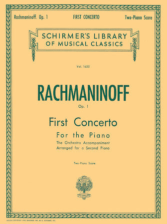 Rachmaninoff: First Concerto for the Piano in F# Minor, Op. 1 - G. Schirmer