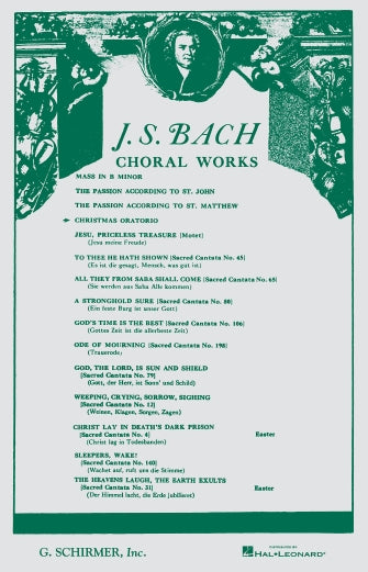 Bach - Christmas Oratorio (Complete) - SATB - G. Schirmer