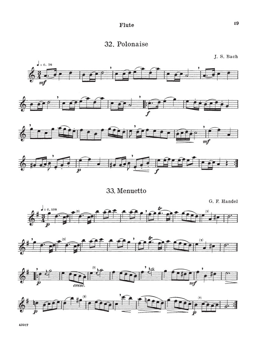 Moyse - Forty Little Pieces in Progressive Order - G Schirmer