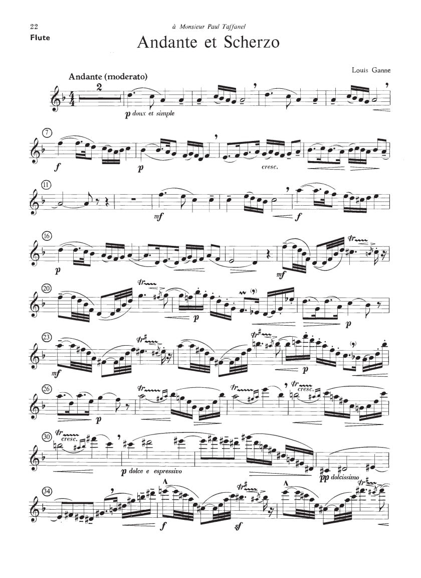 Flute Music by French Composers for Flute & Piano - G Schirmer