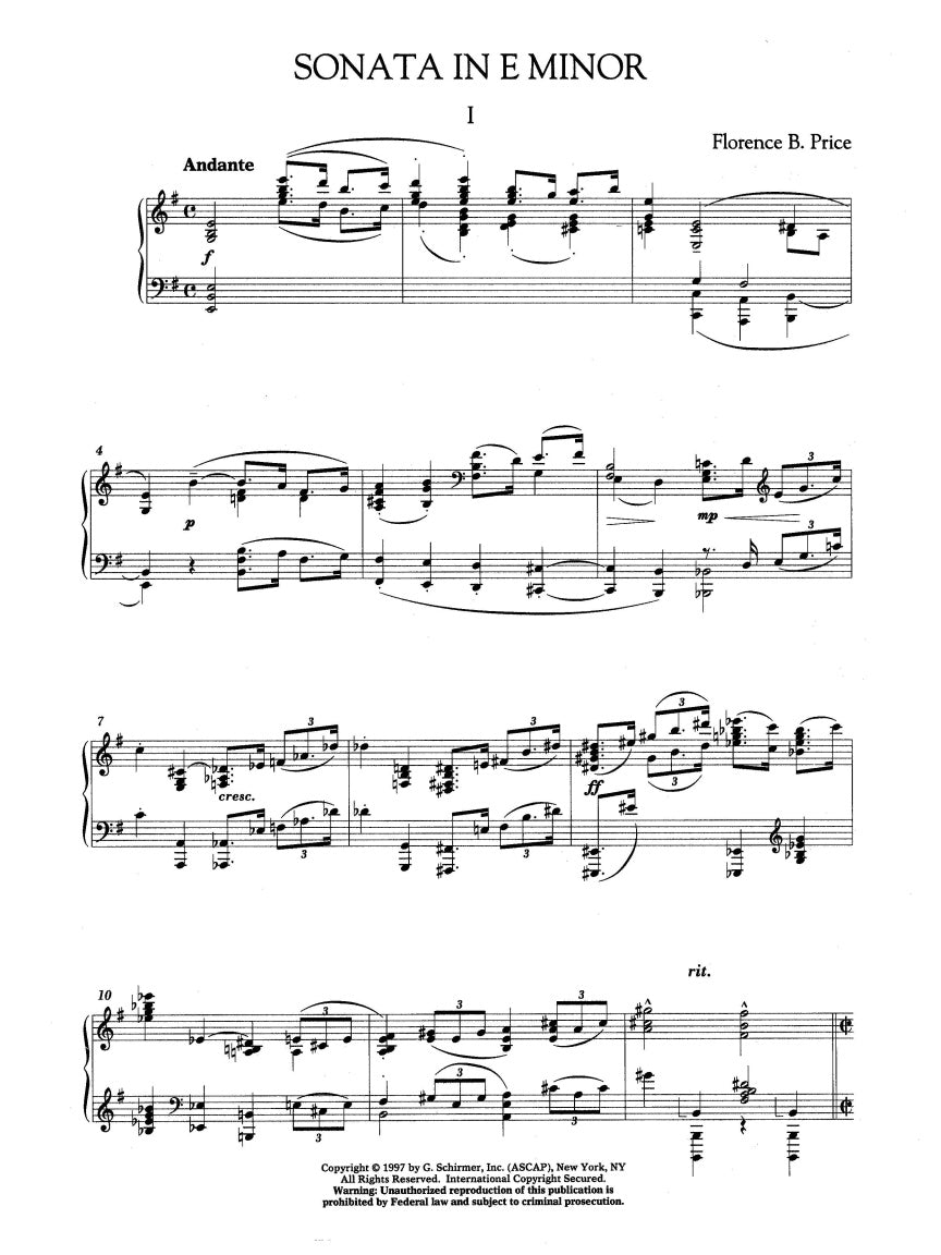 Price: Sonata in E minor - G. Schirmer
