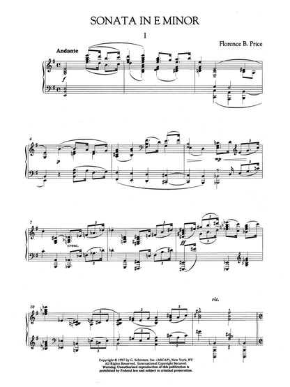 Price: Sonata in E minor - G. Schirmer