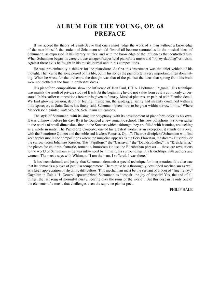 Schumann: Album for the Young & Scenes from Childhood - G. Schirmer