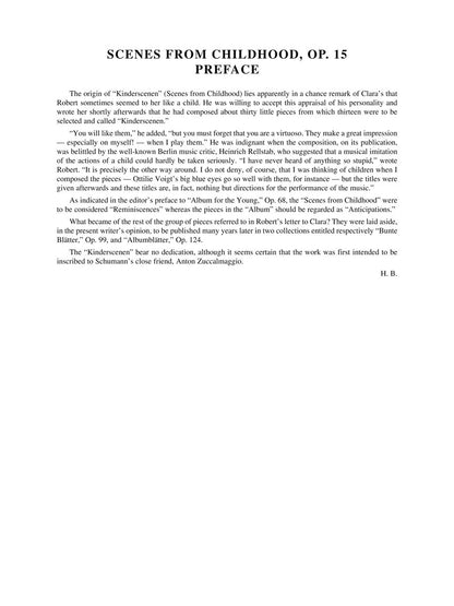 Schumann: Album for the Young & Scenes from Childhood - G. Schirmer