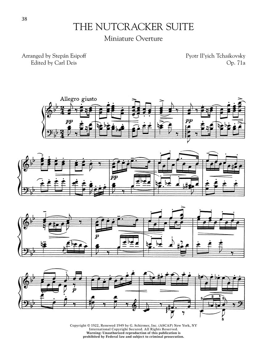 Tchaikovsky: Piano Collection - G. Schirmer