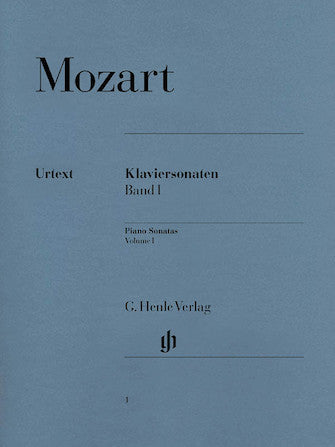 Mozart: Piano Sonatas, Volume I - Henle Urtext