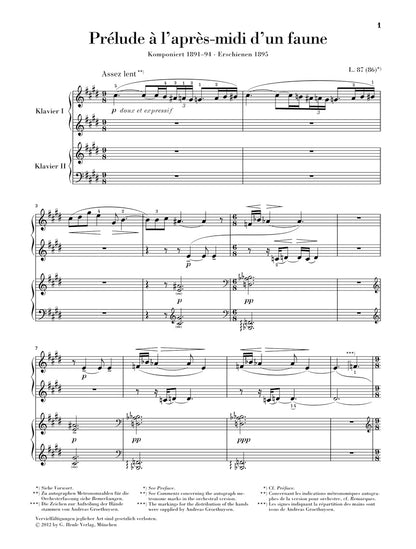 Debussy: Works for Two Pianos - Henle Urtext