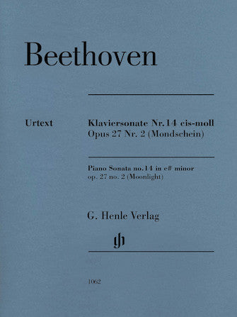 Beethoven: Piano Sonata No. 14 in C-sharp minor, Op. 27, No. 2 (Moonlight) - Henle Urtext