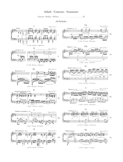 Rachmaninoff: 24 Preludes - Henle Urtext