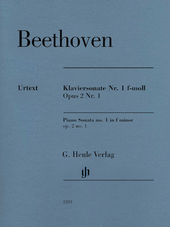 Beethoven: Piano Sonata No. 1 in F minor, Op. 2, No. 1 - Henle Urtext