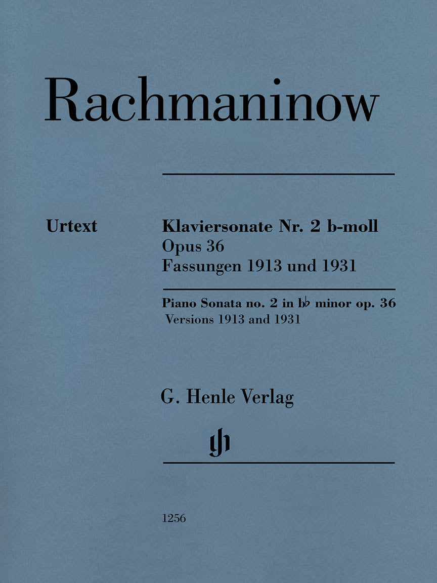 Rachmaninoff: Piano Sonata No. 2 in B-flat minor, Op. 36 - Henle Urtext
