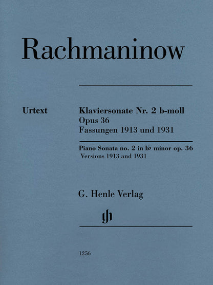 Rachmaninoff: Piano Sonata No. 2 in B-flat minor, Op. 36 - Henle Urtext
