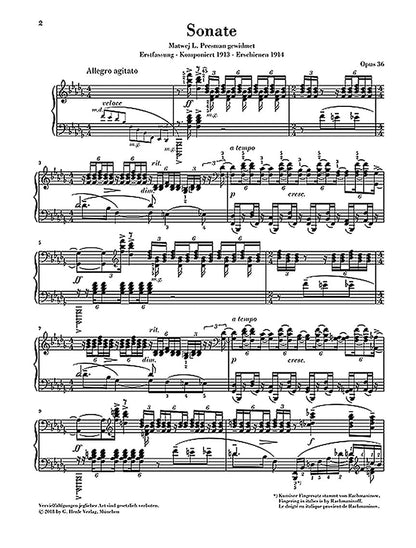 Rachmaninoff: Piano Sonata No. 2 in B-flat minor, Op. 36 - Henle Urtext