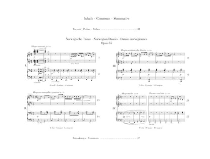 Grieg: Norwegian Dances, Op. 35 - Piano Duet - Henle Urtext