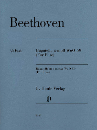 Beethoven: Bagatelle in A minor WoO 59 (Für Elise) - Henle Urtext