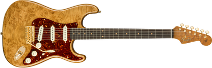 PRE-ORDER Fender American Artisan Maple Burl Stratocaster, Ebony Madagascar Fingerboard, Aged Natural