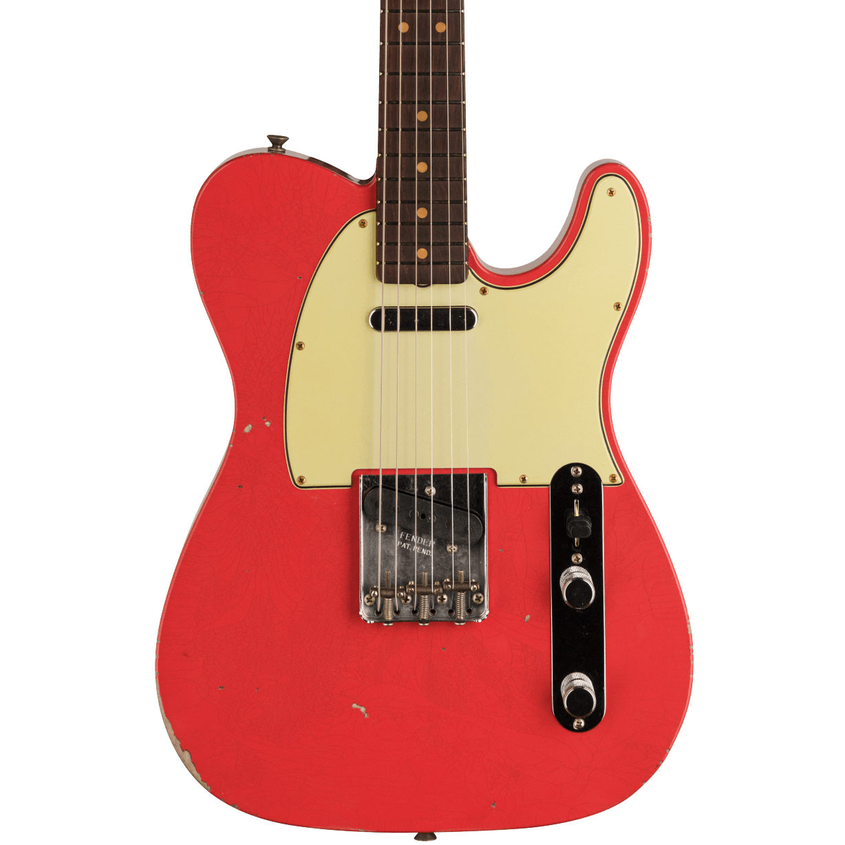 PRE-ORDER Fender American 1963 Telecaster Relic, 3A Rosewood Fingerboard, Fiesta Red