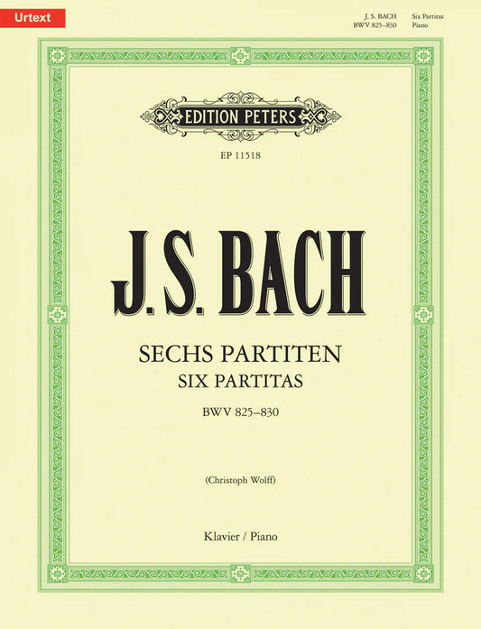 J. S. Bach: Six Partitas BWV 825–830 - Edition Peters