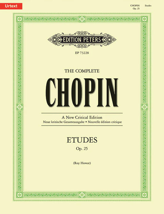 The Complete Chopin: Etudes, Op. 25 - Edition Peters