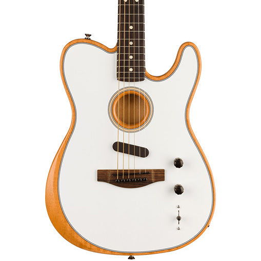 Fender Acoustasonic Player Telecaster, Rosewood Fingerboard, Arctic White  , Acoustic Guitar