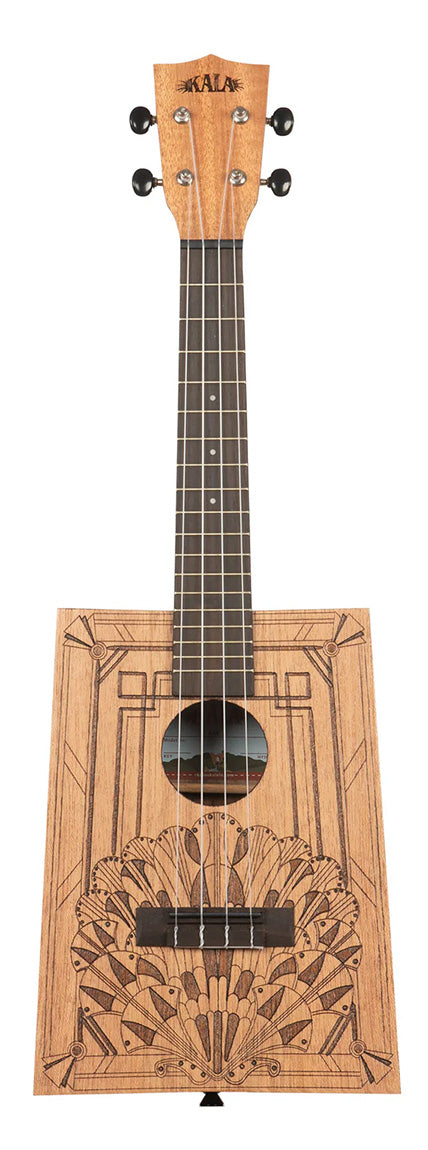 Kala Art Deco Cigar Box Concert Ukulele