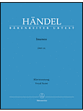 Handel - Imeneo, HWV 41  - Vocal Score - Barenreiter