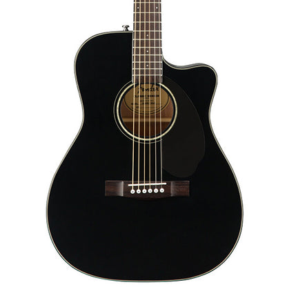 Fender CC-60SCE Concert, Walnut Fingerboard, Black, Acoustic Guitar