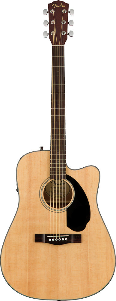 Fender CD-60SCE Dreadnought, Natural, Acoustic Guitar