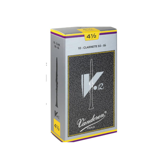Vandoren CR1945 Bb Clarinet V.12 Reeds Strength 4.5; Box of 10