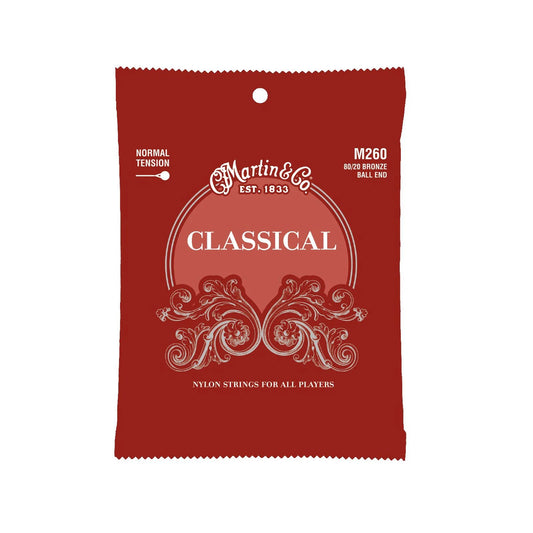 Martin M260 Classical Nylon Guitar Strings, 28-43