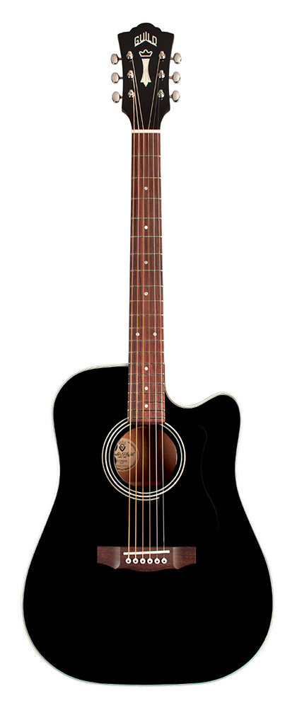 Guild D-140CE Black Acoustic Guitar