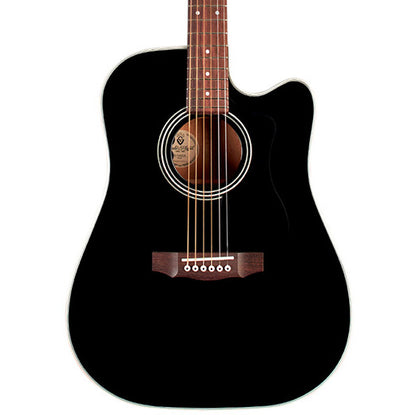 Guild D-140CE Black Acoustic Guitar